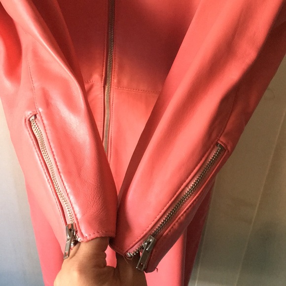 Michael Hoban North Beach Leather Pink Dress - Picture 6 of 8